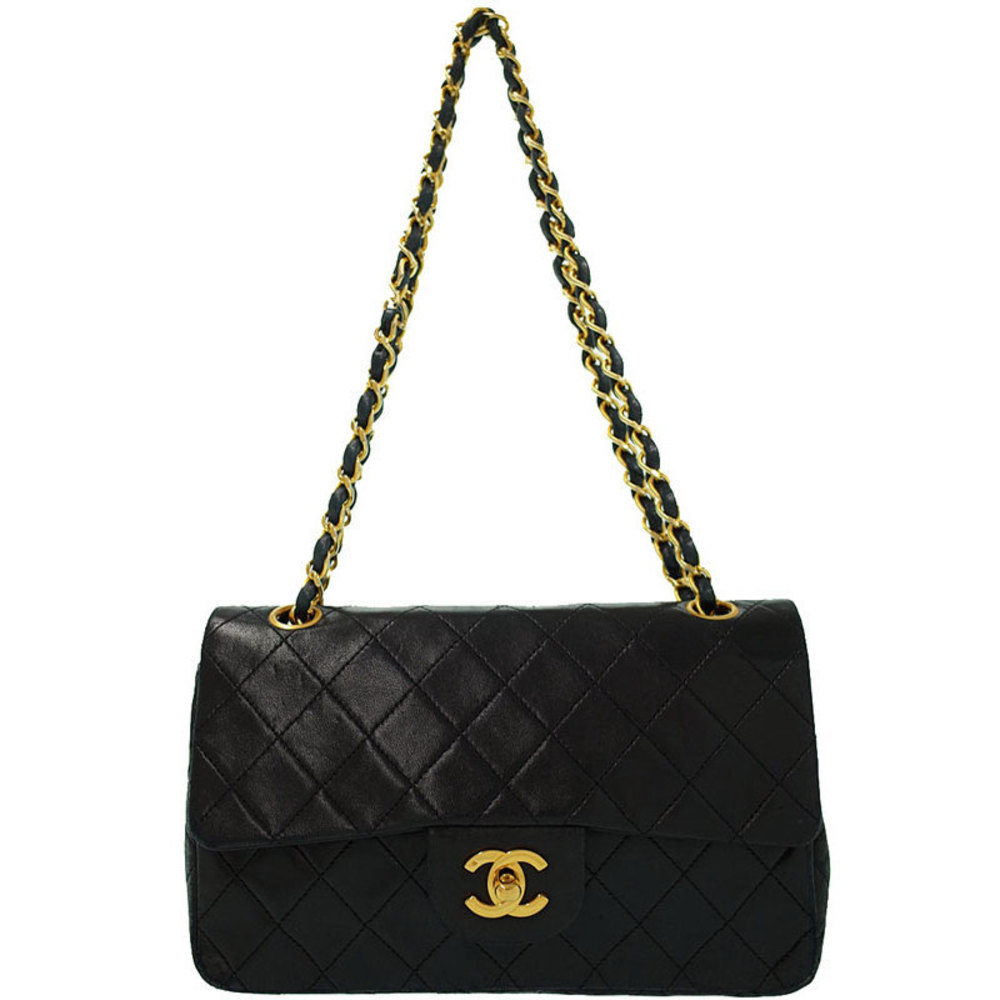 Chanel Matelasse Chain Shoulder Bag Black